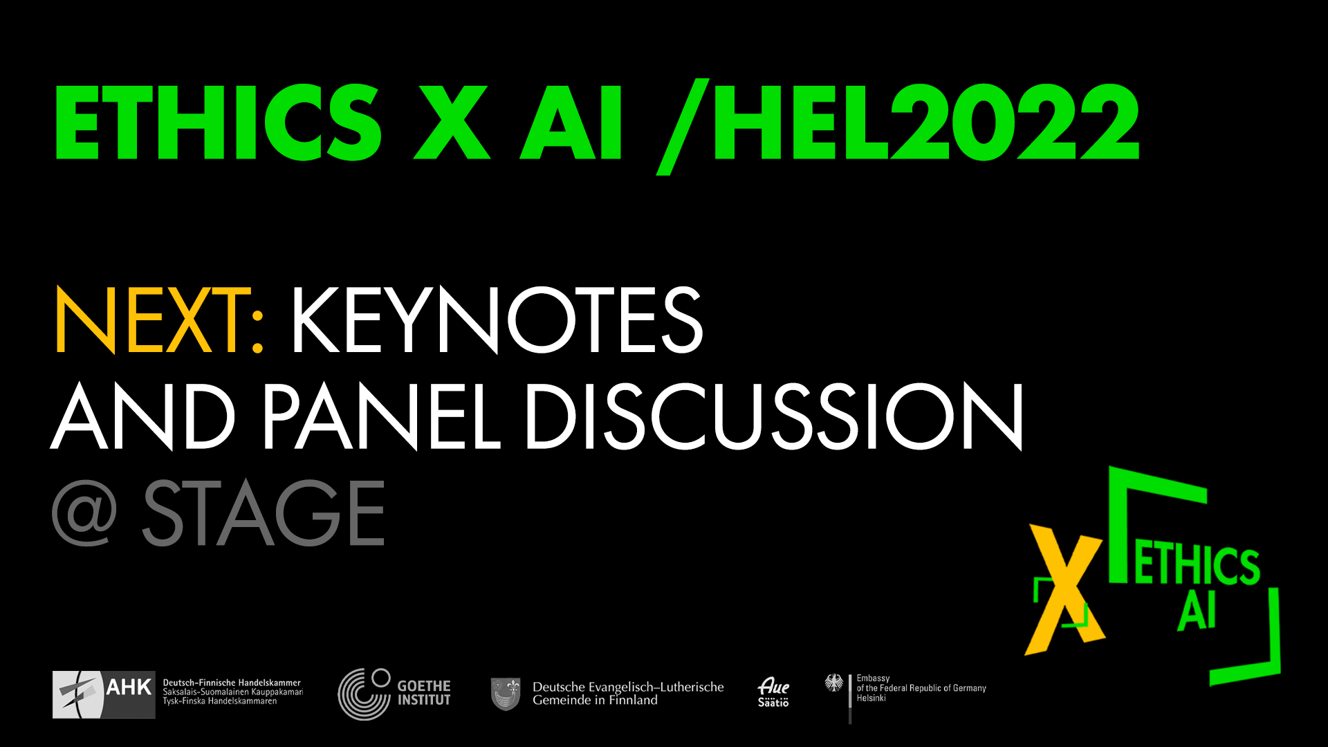 ETHICS x AI /HEL2022 Livestream